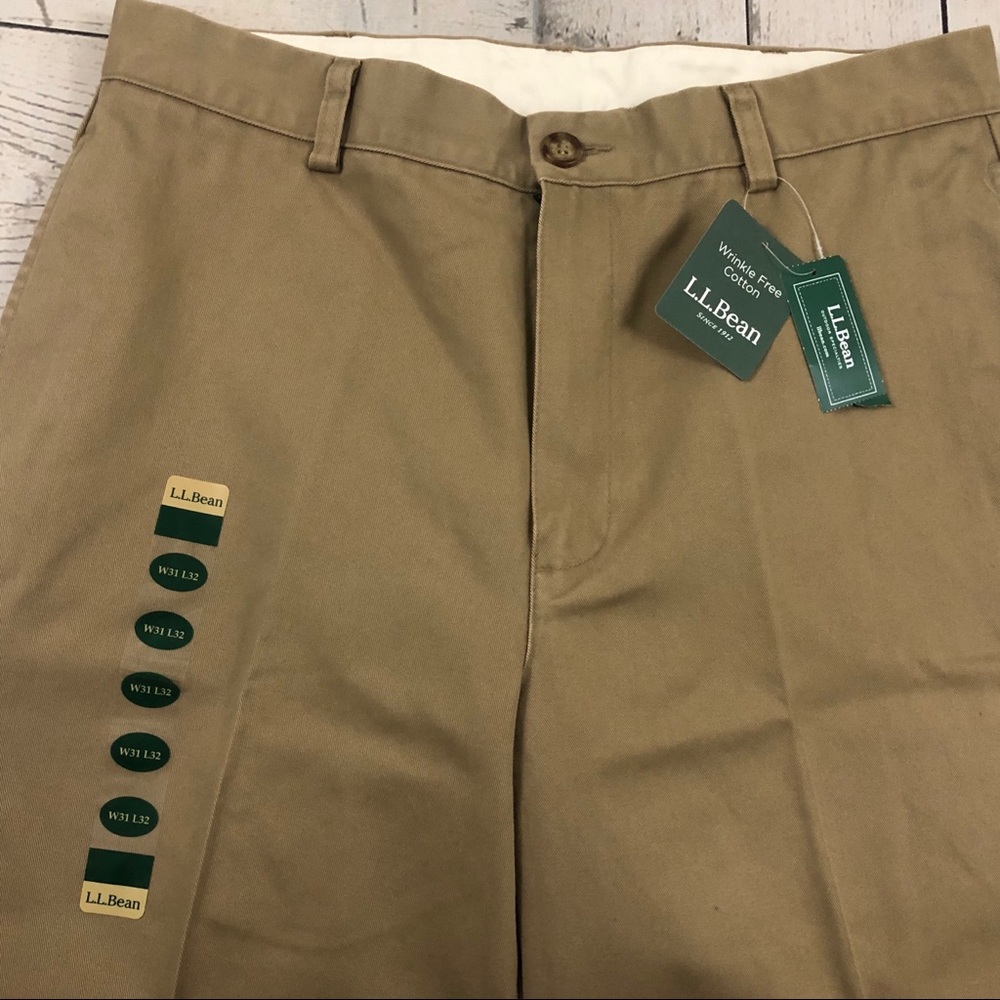 L. L. Bean W31 x L32 Brown Natural Fit Chino Pants - Picture 3 of 8